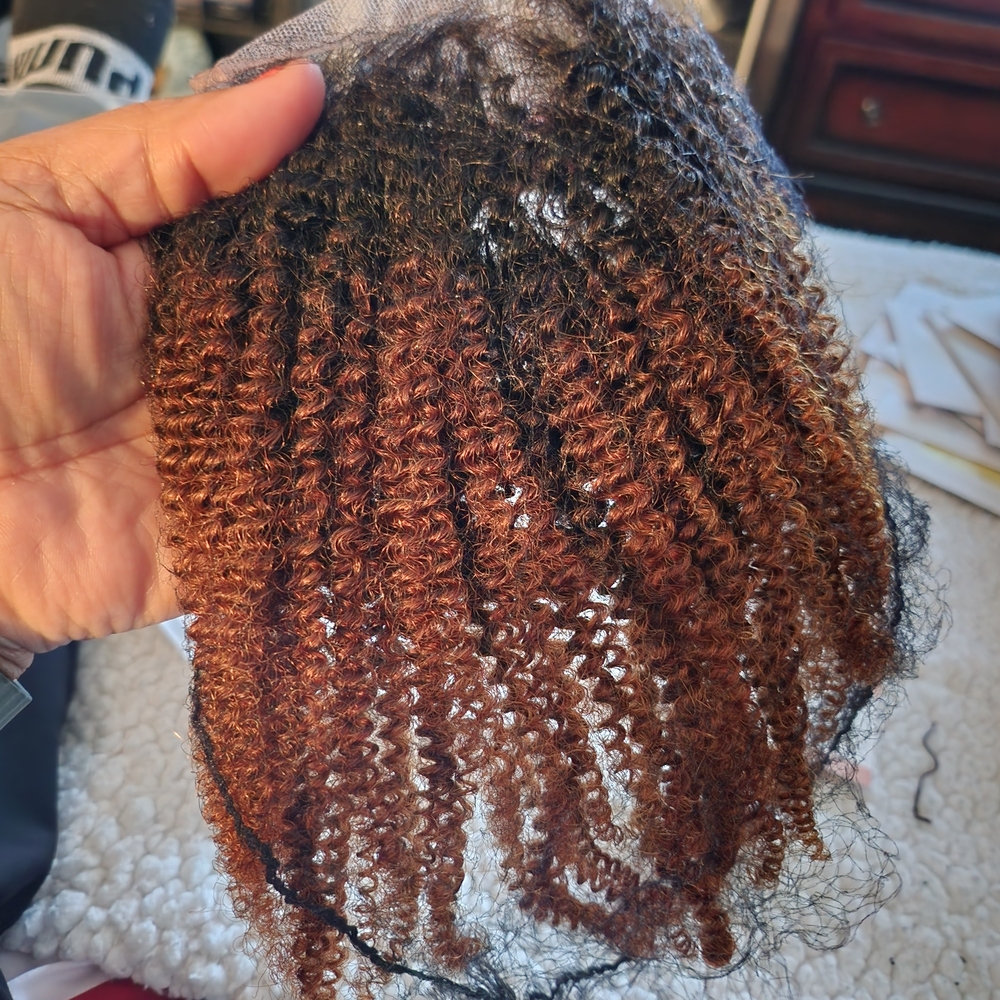 Her Given Hair Curly Closure with Clips